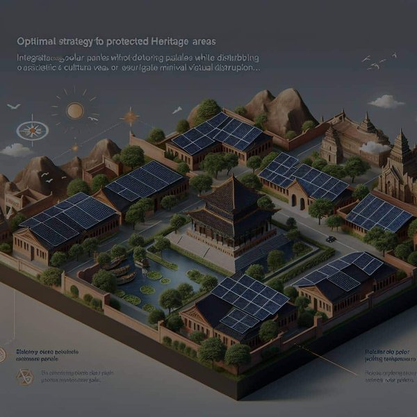 Quelle est la stratégie optimale pour intégrer des panneaux solaires dans les zones patrimoniales protégées ?